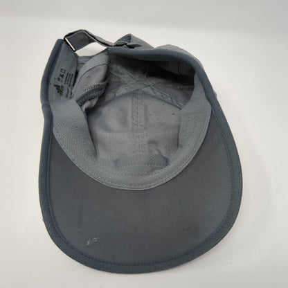 Adidas 3 Stripes Strapback Hat Gray One Size Adizero Solid Adjustable