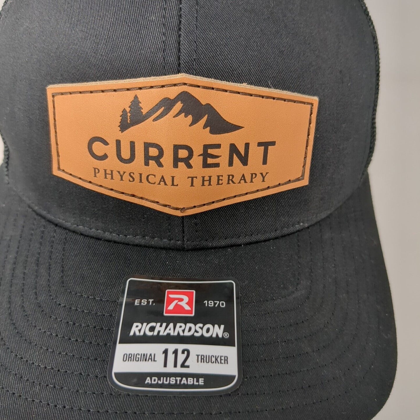 Current Physical Therapy Snapback Trucker Hat Black OSFA Mesh Back