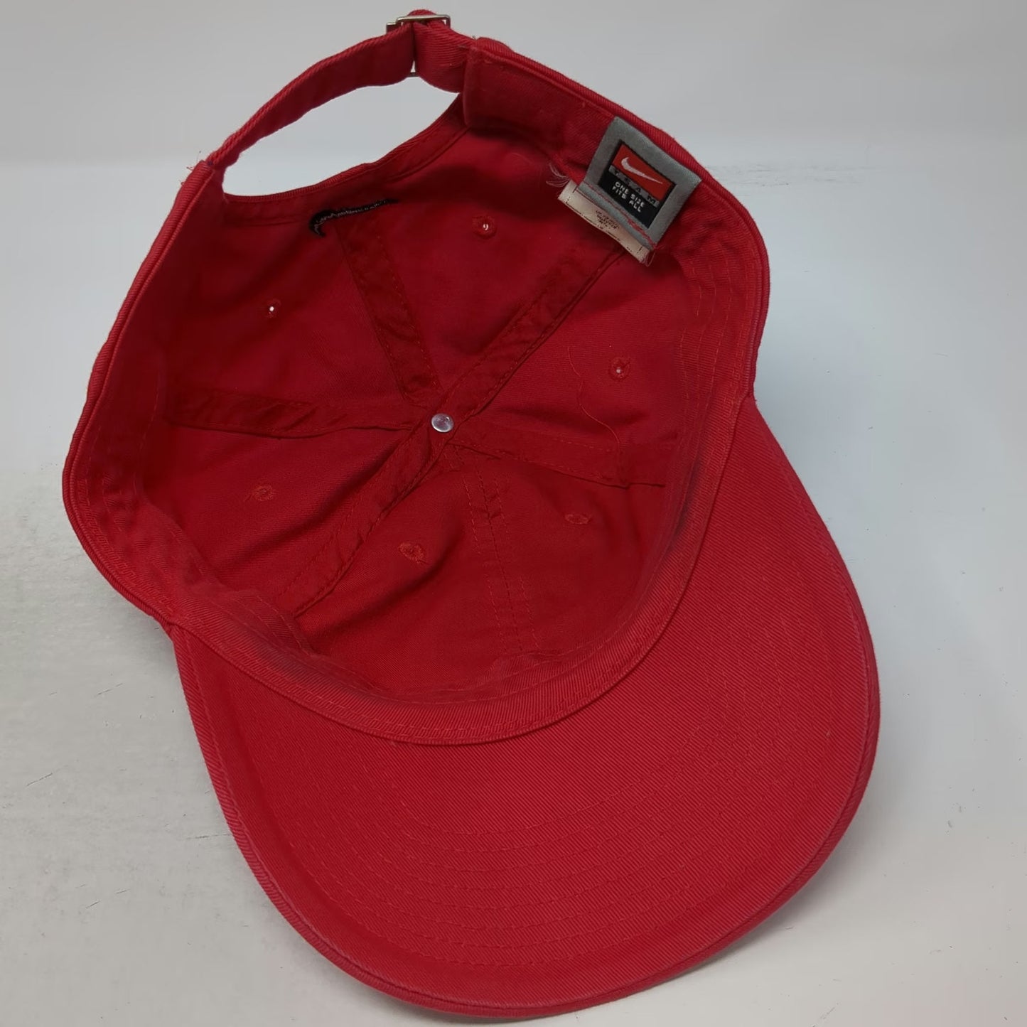 Nike Ohio State Buckeyes NCAA Red One Size Slideback Cotton Hat Swoosh Logo