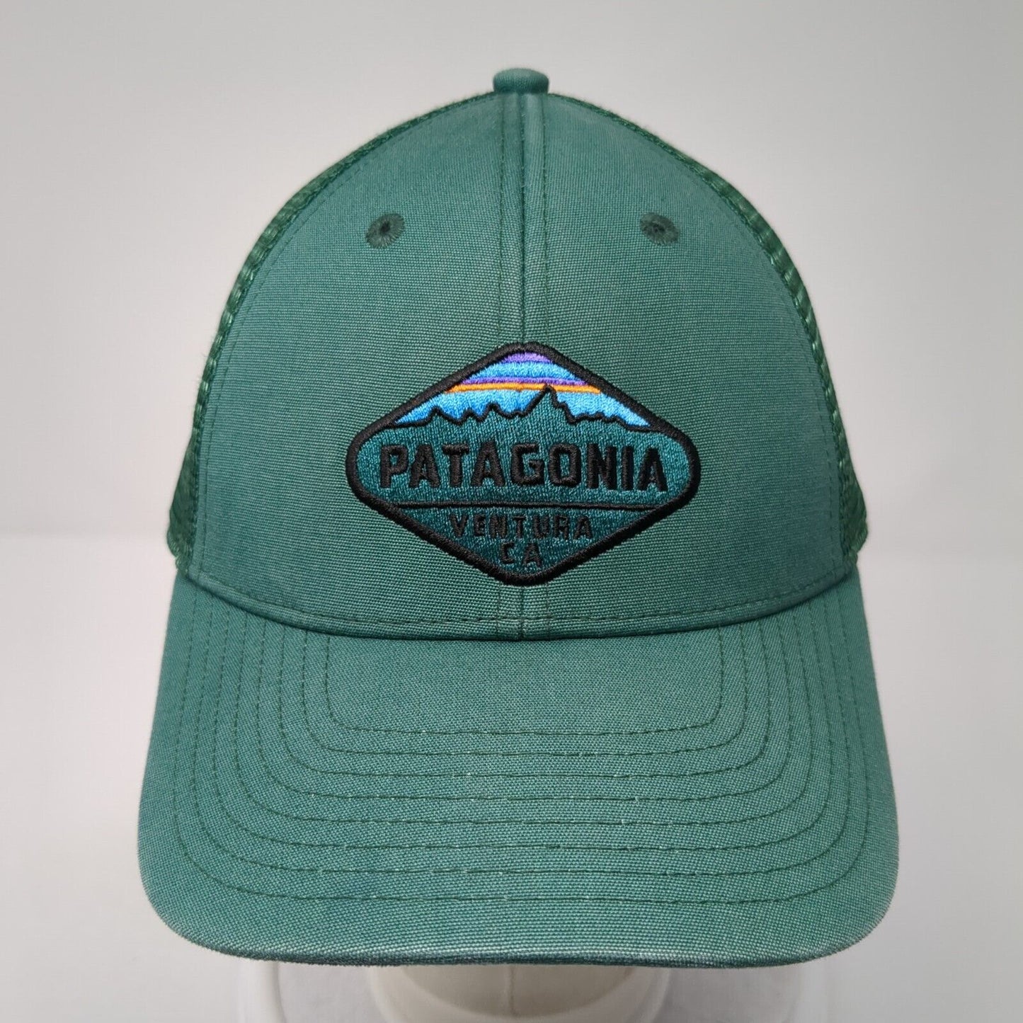 Patagonia Ventura CA Snapback Trucker Hat Green One Size Mesh Back