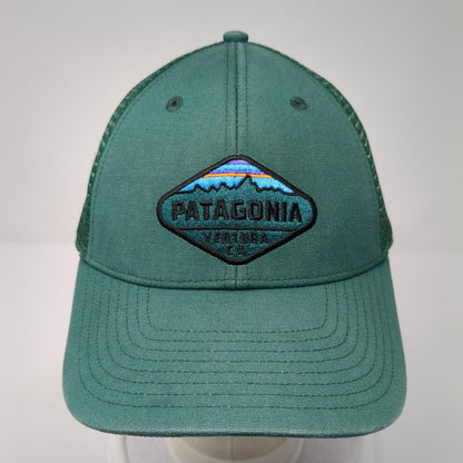 Patagonia Ventura CA Snapback Trucker Hat Green One Size Mesh Back