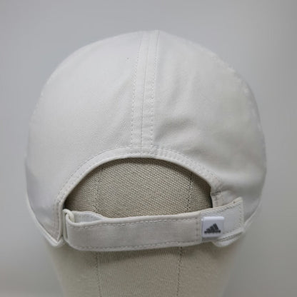 Adidas Baseball Cap White One Size Strapback Aeroready Mesh Adjustable Hat