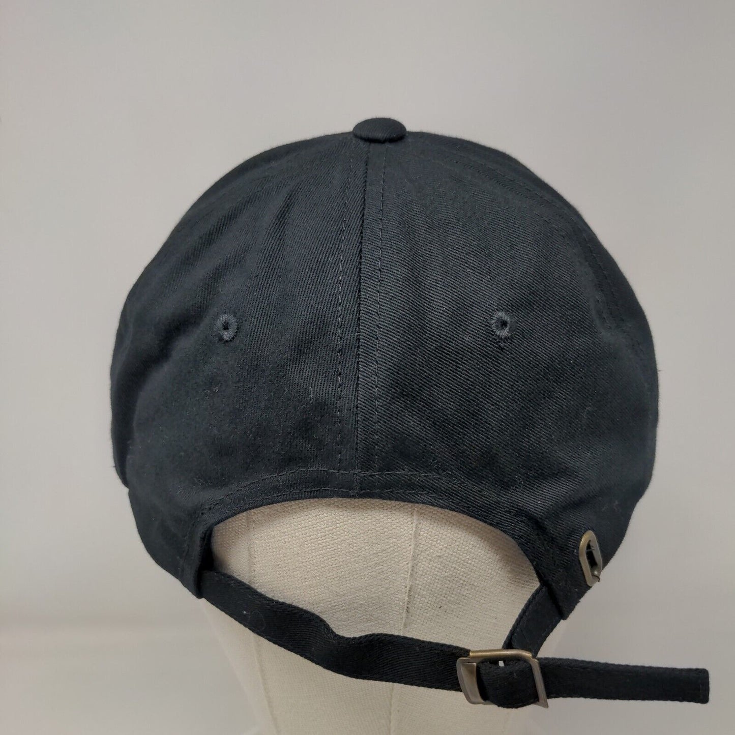 The Classics Yupoong Slideback Hat Black One Size Adjustable Embroidered 6 Panel