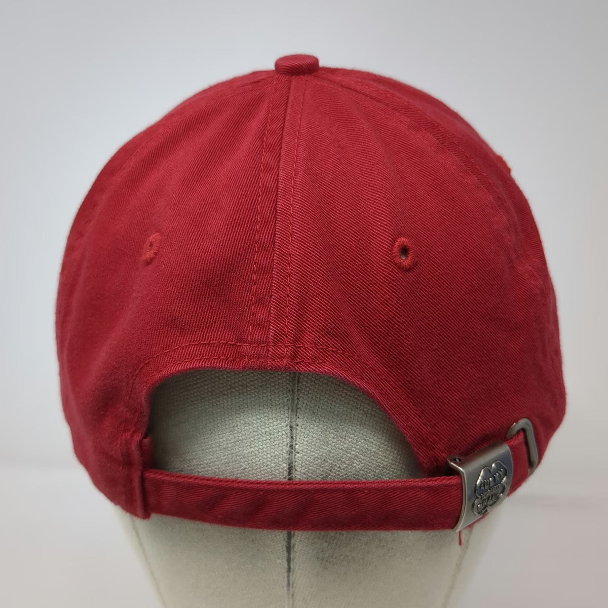 Lucky Brand Baseball Cap Red One Size Cotton Slideback 1957 Embroidery Hat