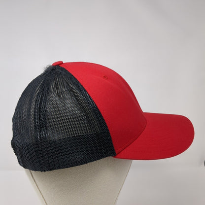 Richardson 112 Snapback Mesh Back Trucker Hat Red OSFA Colorblock
