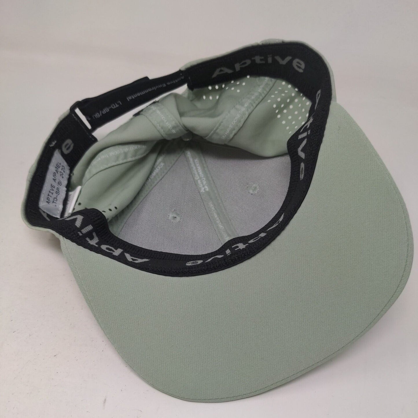 Aptive Environmental Slideback Hat Green One Size Laser Cut 6 Panel