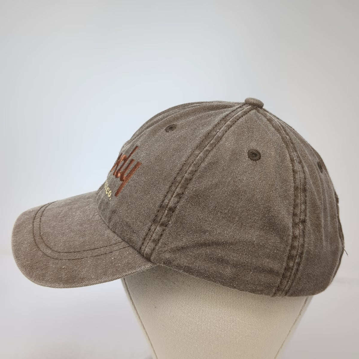 Sportsman Baseball Cap Brown One Size Howdy Coffee Co Cotton Slideback Hat