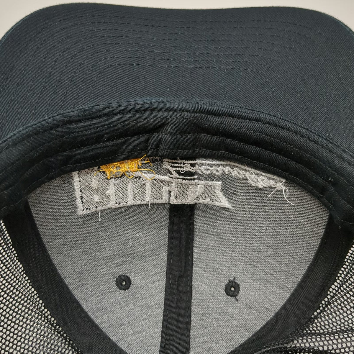 Richardson Trucker Hat Black One Size 112 Bully Excavation Bulldozer Snapback