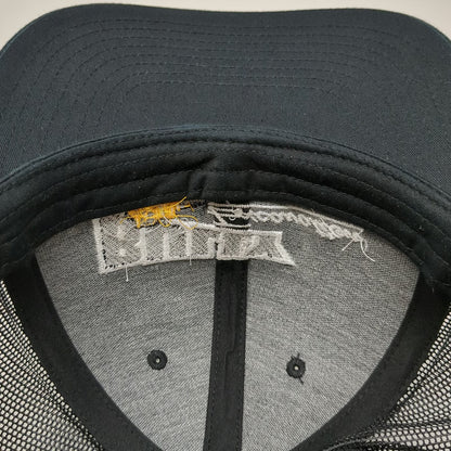 Richardson Trucker Hat Black One Size 112 Bully Excavation Bulldozer Snapback