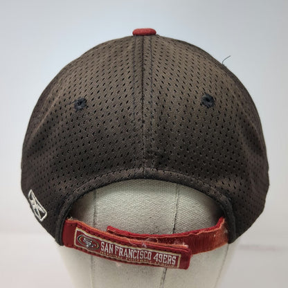 San Francisco 49ers NFL Reebok Cap Brown Red One Size Mesh Breathable Logo Hat
