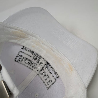 Port Authority Baseball Cap White One Size Robindale Media Logo Slideback Hat