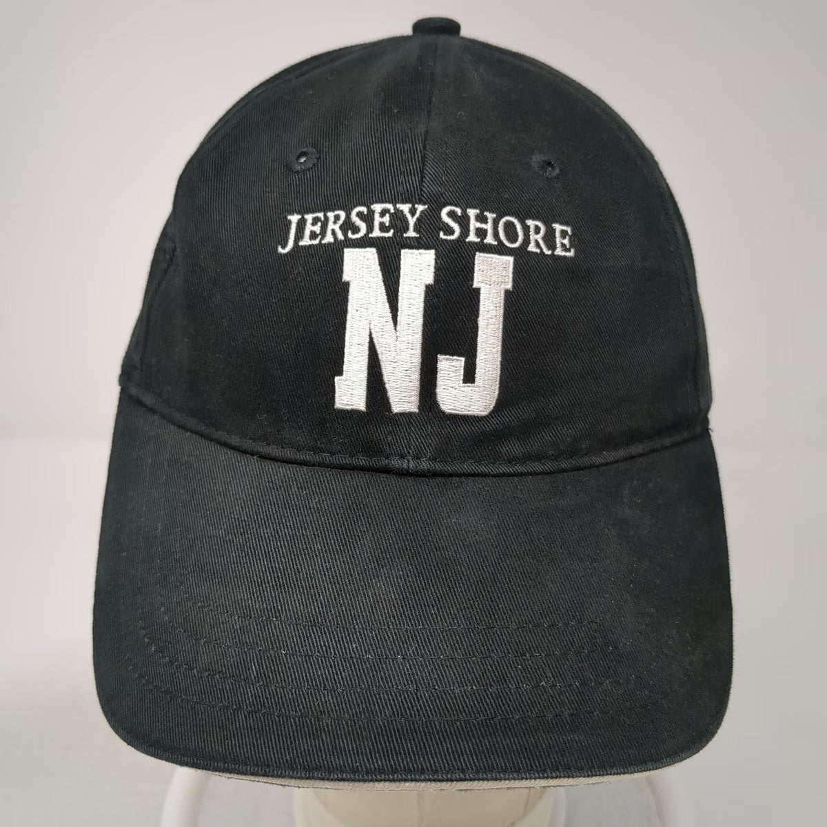 Sherry Baseball Cap Black One Size Jersey Shore NJ Embroidered Strapback Hat