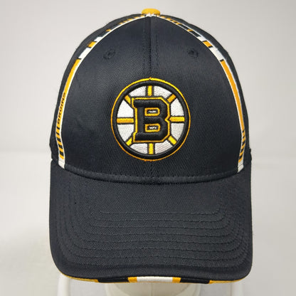 Boston Bruins NHL Reebok Cap Black M Center Ice Stretch Fit Embroidered Logo