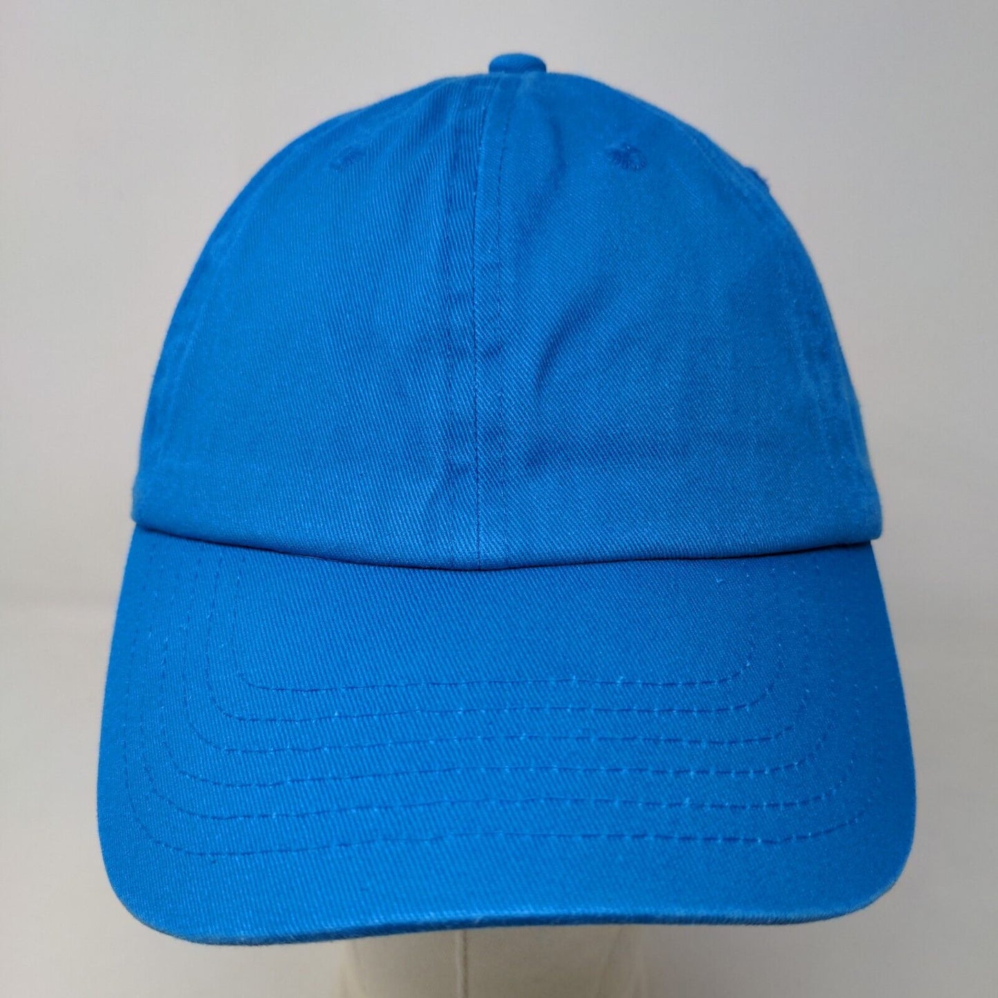 The Hat Depot Men's Slideback Hat Blue Size OSFA Blank 100% Cotton