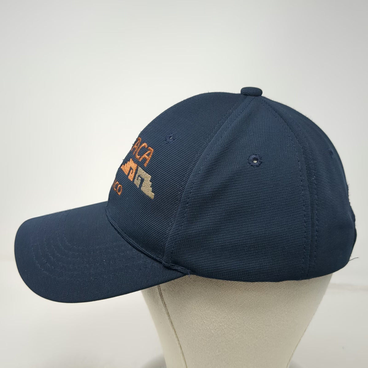 Vibrate Oaxaca Mexico Embroidered Blue One Size Baseball Cap Strapback Hat
