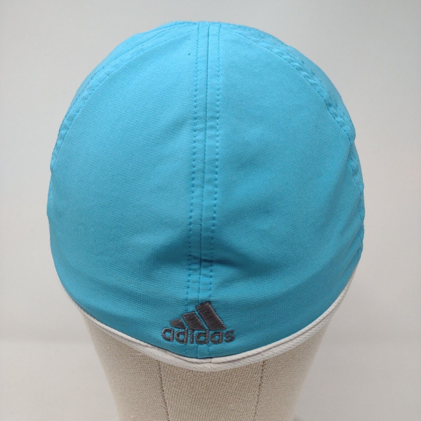 Adidas Adizero Fitted Hat Blue S/M Embroidered Breathable Mesh 6 Panel