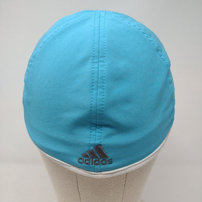 Adidas Adizero Fitted Hat Blue S/M Embroidered Breathable Mesh 6 Panel