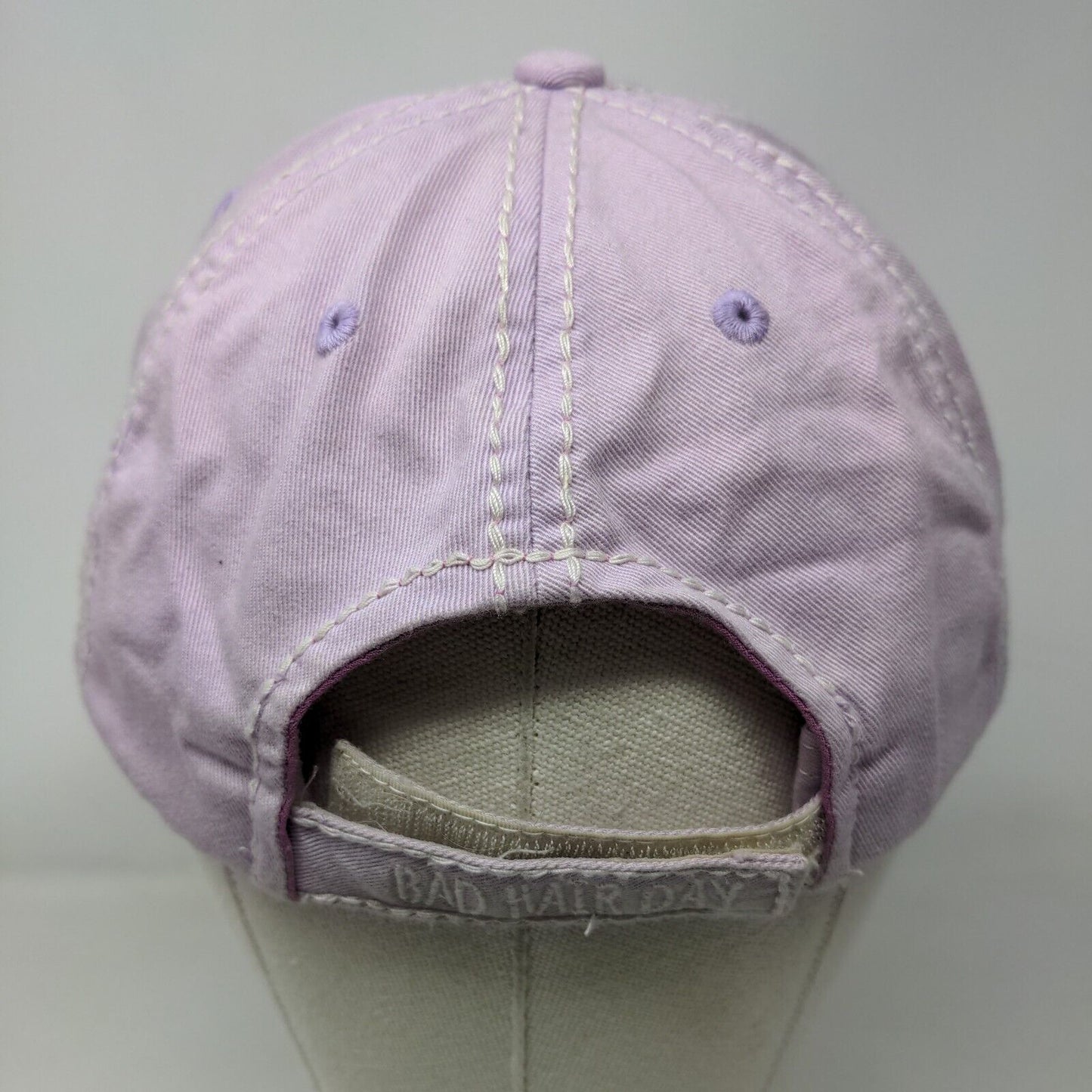 Bad Hair Day Strapback Hat Purple One Size Distressed KB ETHOS Vintage