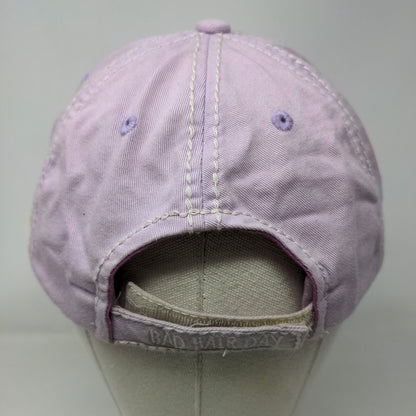 Bad Hair Day Strapback Hat Purple One Size Distressed KB ETHOS Vintage