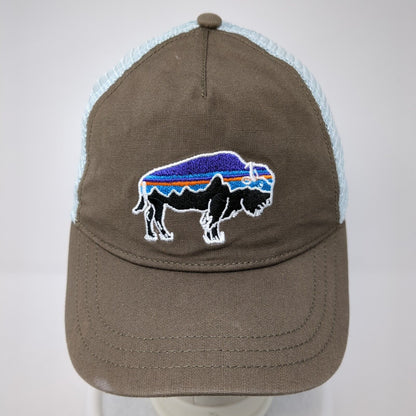Patagonia Fitz Roy Bison Snapback Trucker Hat Multi One Size Mesh Back