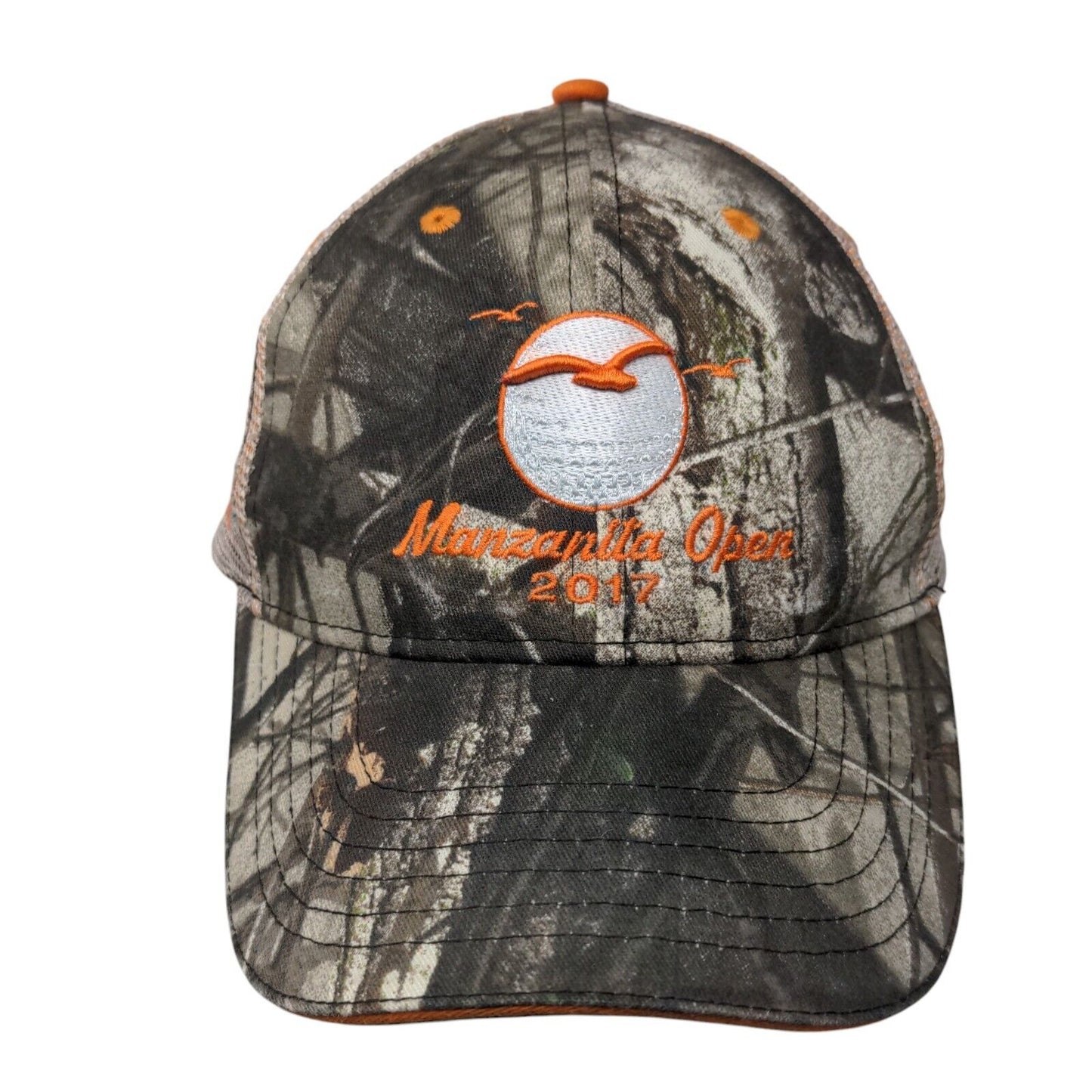 Manzanilla Open 2017 Strapback Trucker Hat Camo One Size Mesh Back