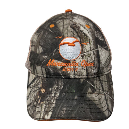 Manzanilla Open 2017 Strapback Trucker Hat Camo One Size Mesh Back