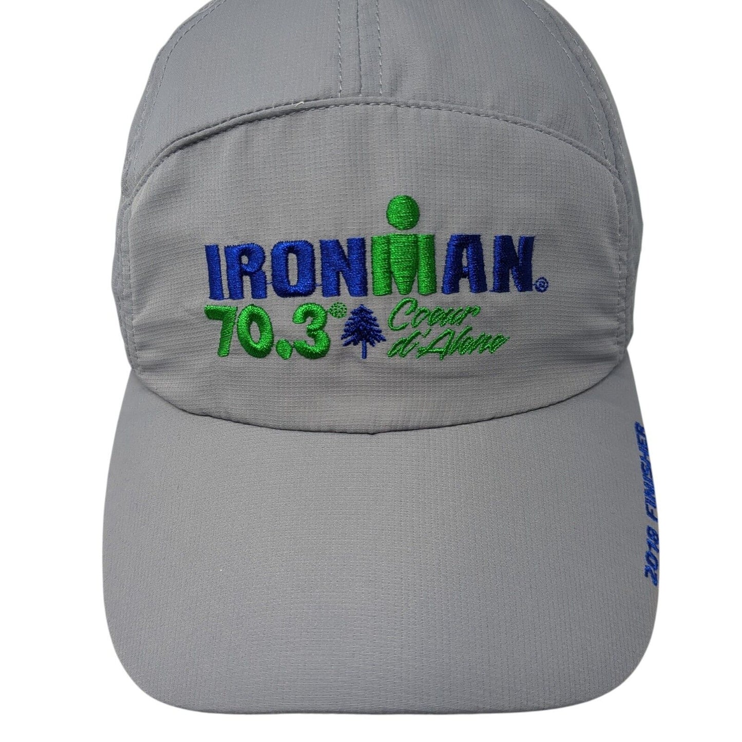 IRONMAN 70.3 Coeur d'Alene Strapback Hat Gray One Size 2018 Finisher