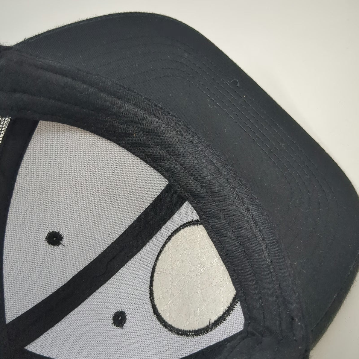 Trucker Hat Black One Size Teriyaki Madness Logo Patch Mesh Back Snapback