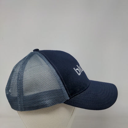 Bluon Live Snapback Mesh Back Trucker Hat Blue OSFM Embroidered