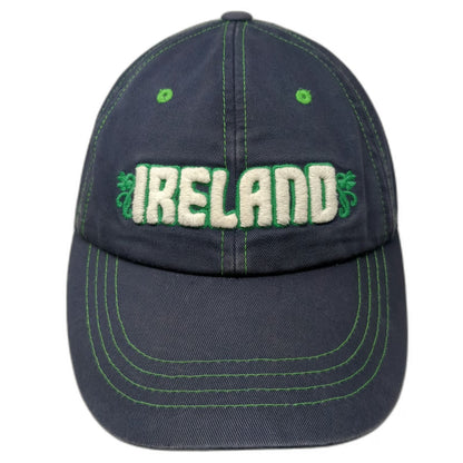 Old Navy Baseball Cap Blue One Size Ireland Shamrock Green Contrast Stitch Hat