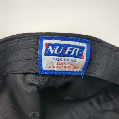NU-FIT PowerBar Team Elite Hat Black XL Baseball Cap Stretch Fit Embroidered
