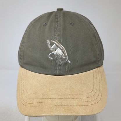 Pendleton Baseball Cap Green One Size Fly Fishing Lure Beige Suede Brim USA Hat