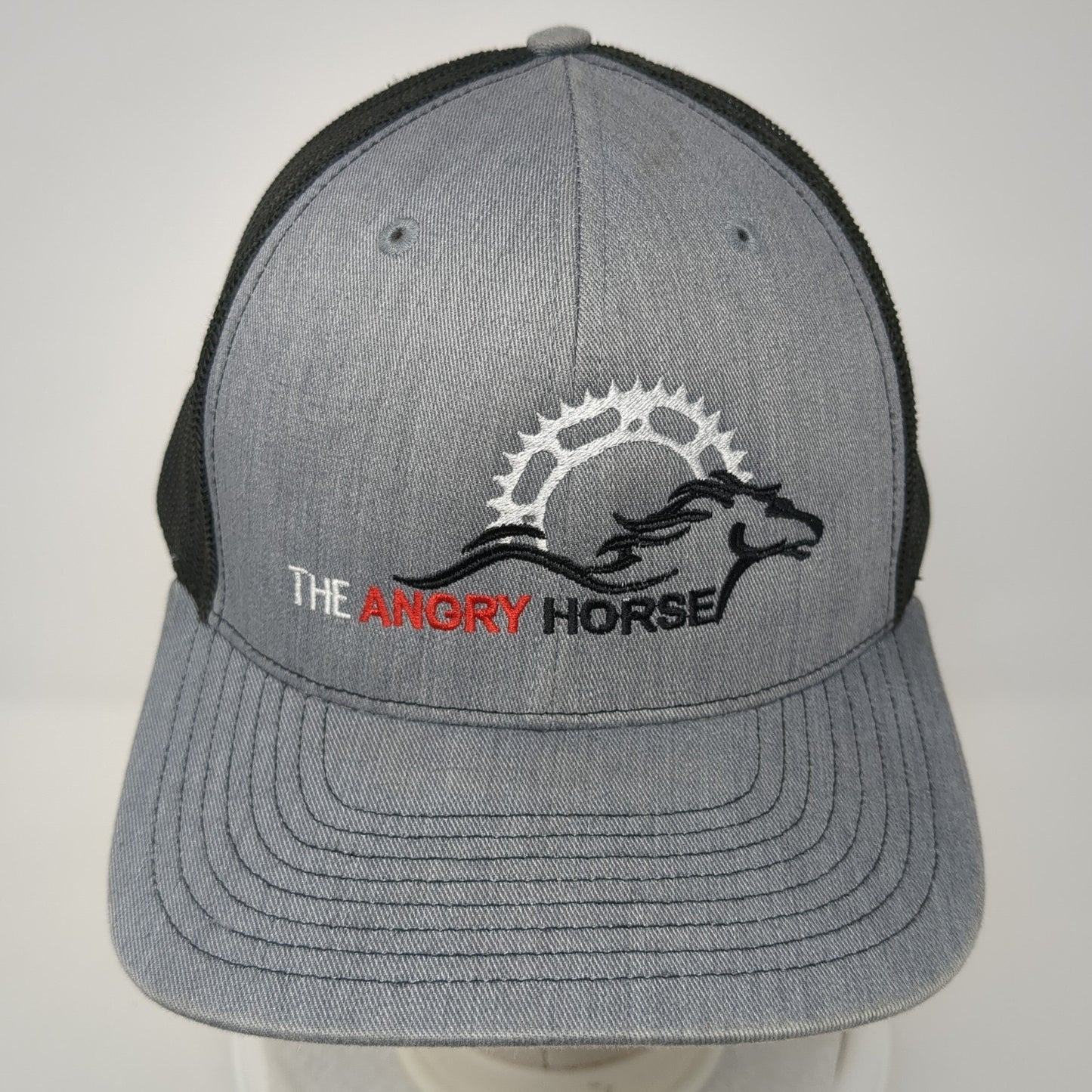 Whiskey Bent Hat Co. Snapback Trucker Hat Gray One Size Mesh Back