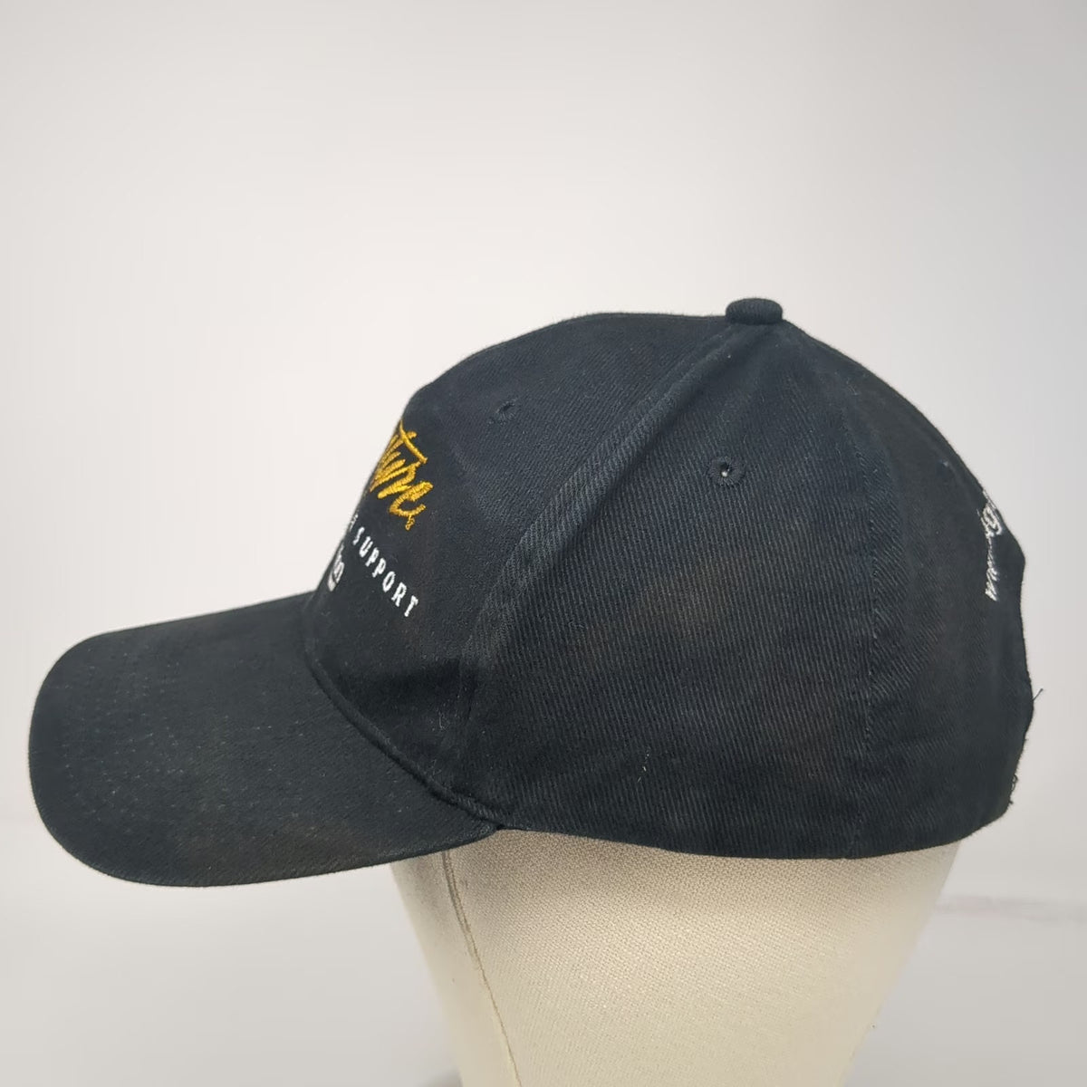Cap America Baseball Hat Black One Size Signature Flight Support BBA Aviation