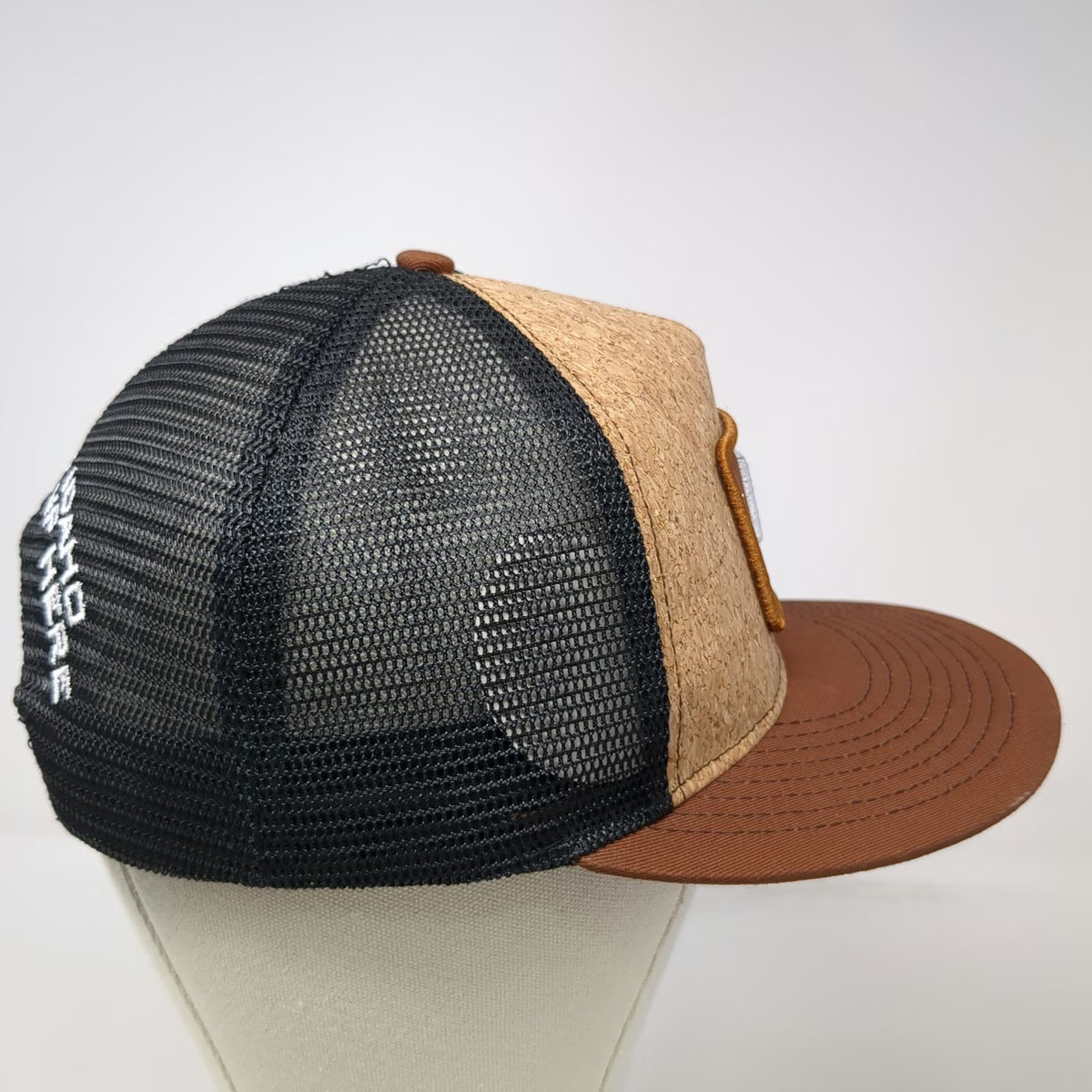 Buck's Bags Brown One Size Trucker Hat Farm Bureau Insurance Idaho Cork Mesh