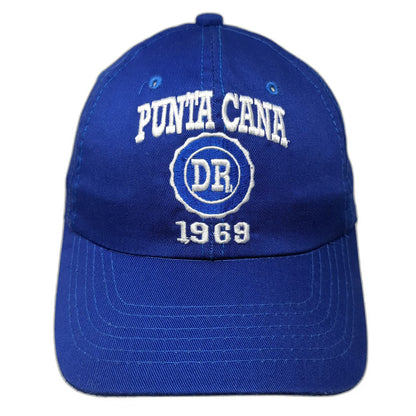 Baseball Cap Blue One Size Punta Cana DR 1969 Dominican Republic Strapback Hat
