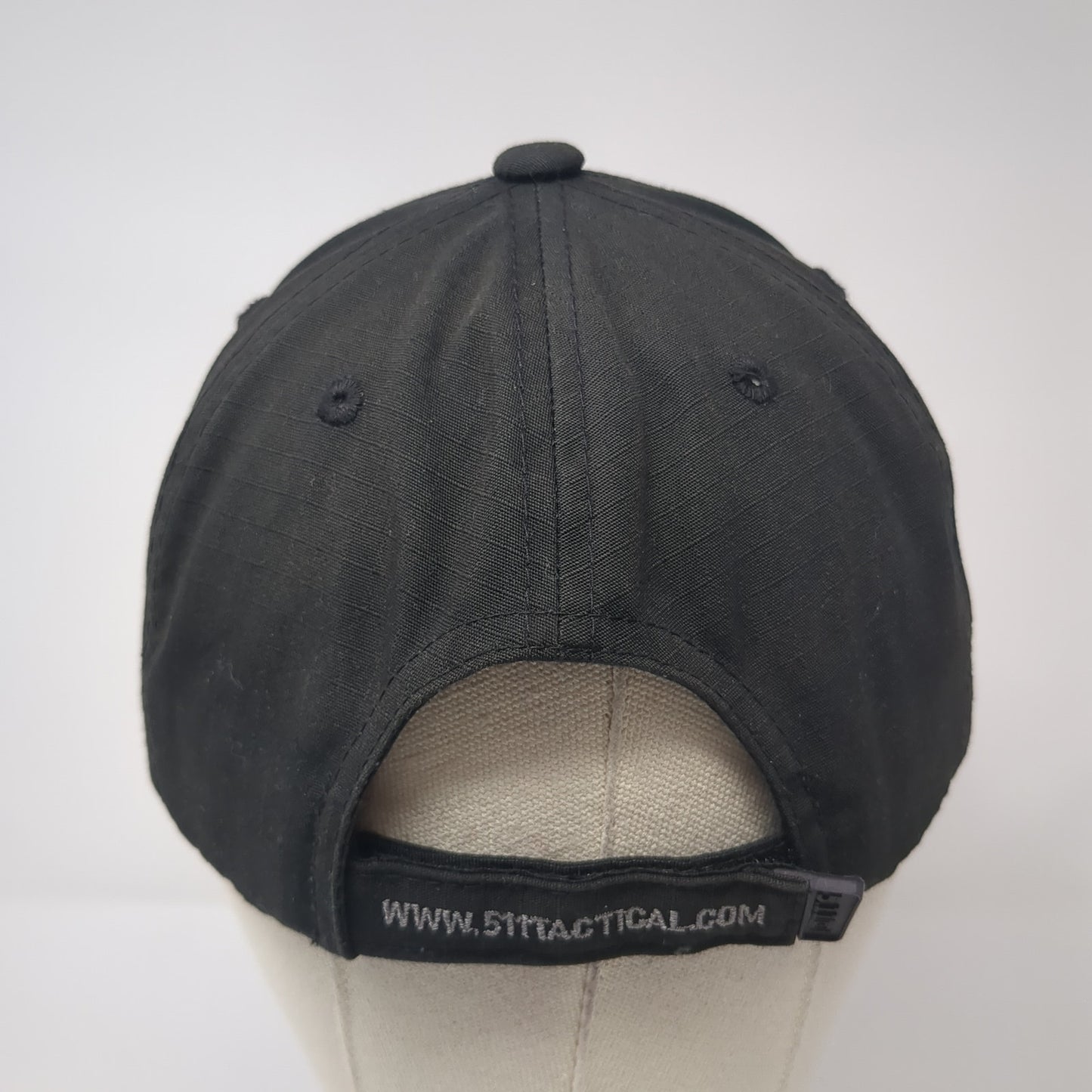 5.11 Tactical Strapback Hat Black One Size Adjustable Embroidered Logo