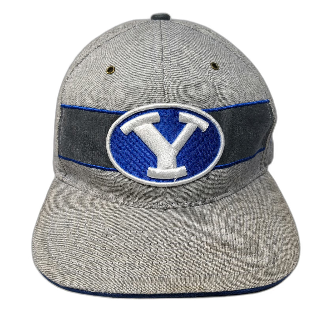 Zephyr BYU Cougars NCAA Gray Snapback One Size Hat 100% Cotton Embroidered Patch
