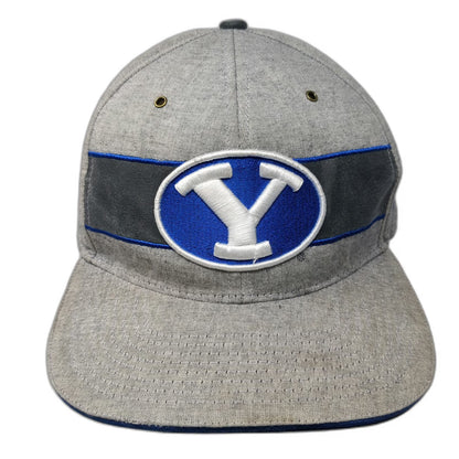 Zephyr BYU Cougars NCAA Gray Snapback One Size Hat 100% Cotton Embroidered Patch