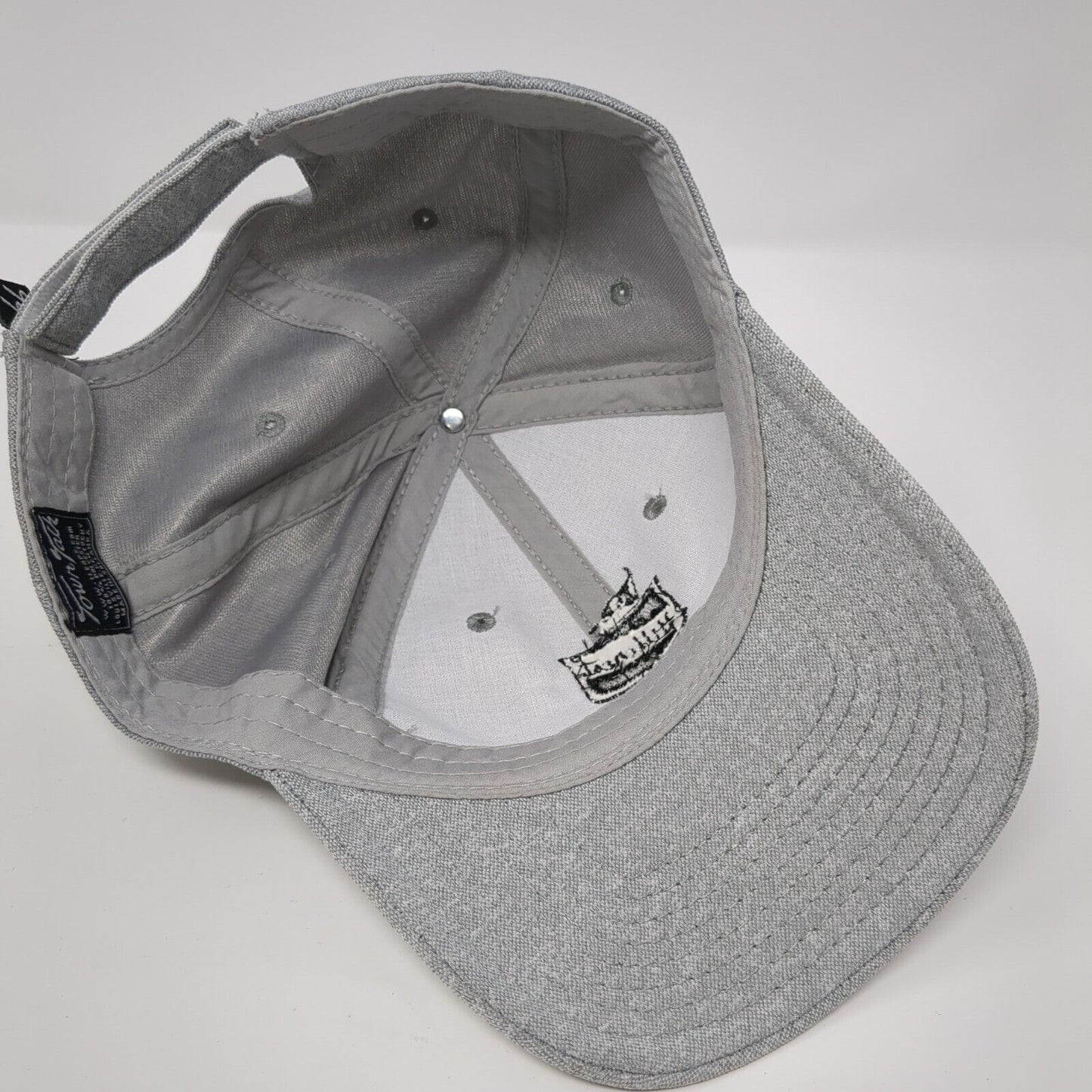 Hillcrest Country Club Strapback Hat Gray One Size Embroidered Town Talk