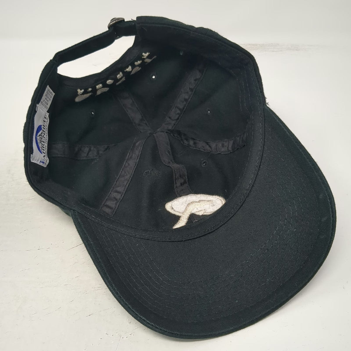 Fahrenheit Quest Aircraft Aviation Logo Black OSFM Baseball Cap Hat Strapback