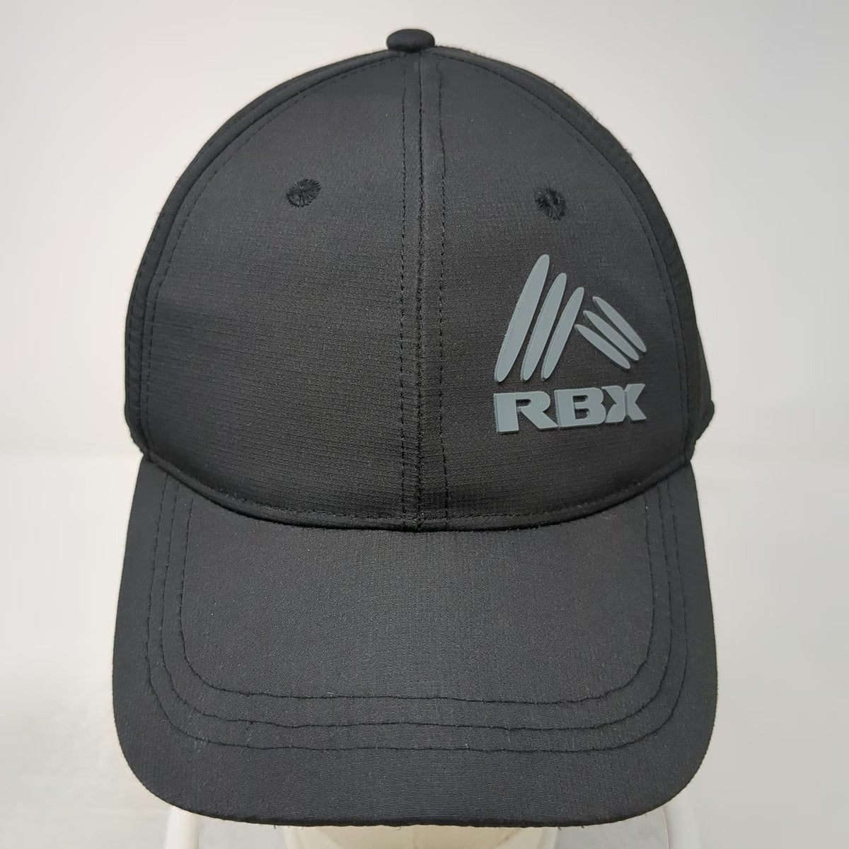 RBX Baseball Cap Black One Size Flexible Fitted Polyester Sport Performance Hat