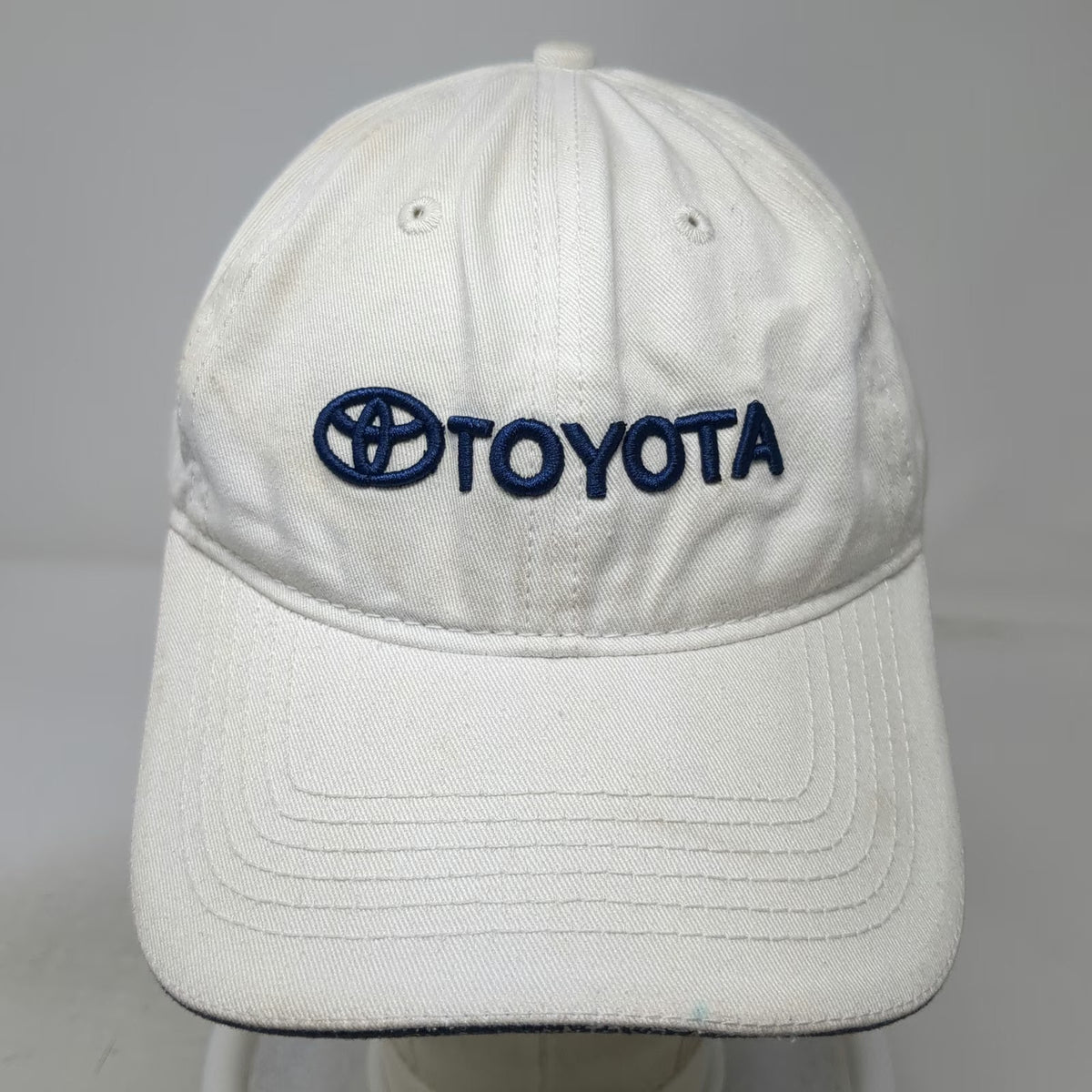 Atlanta Cap Company Hometown Toyota Baseball Cap White One Size Strapback Hat