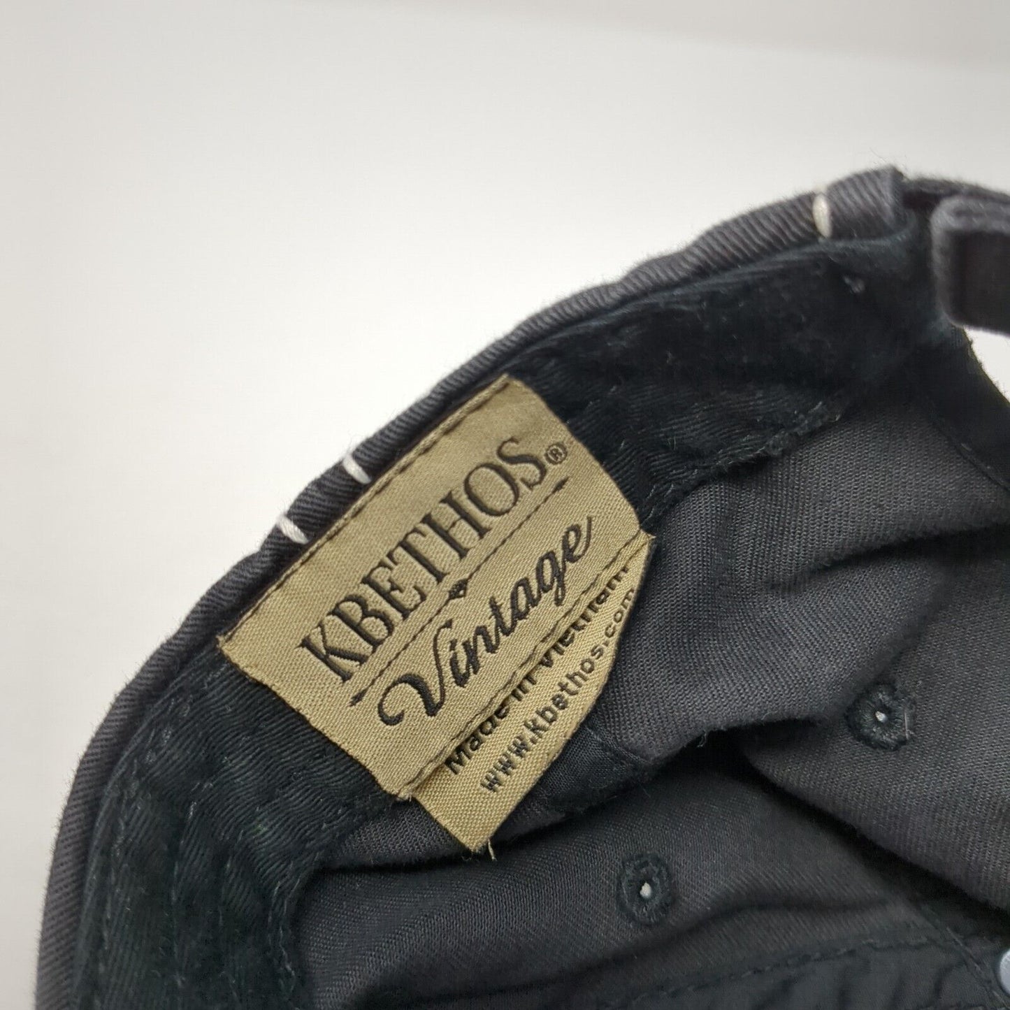 Football Mama May Yell Loudly Strapback Hat Black OS Distressed KB ETHOS Vintage
