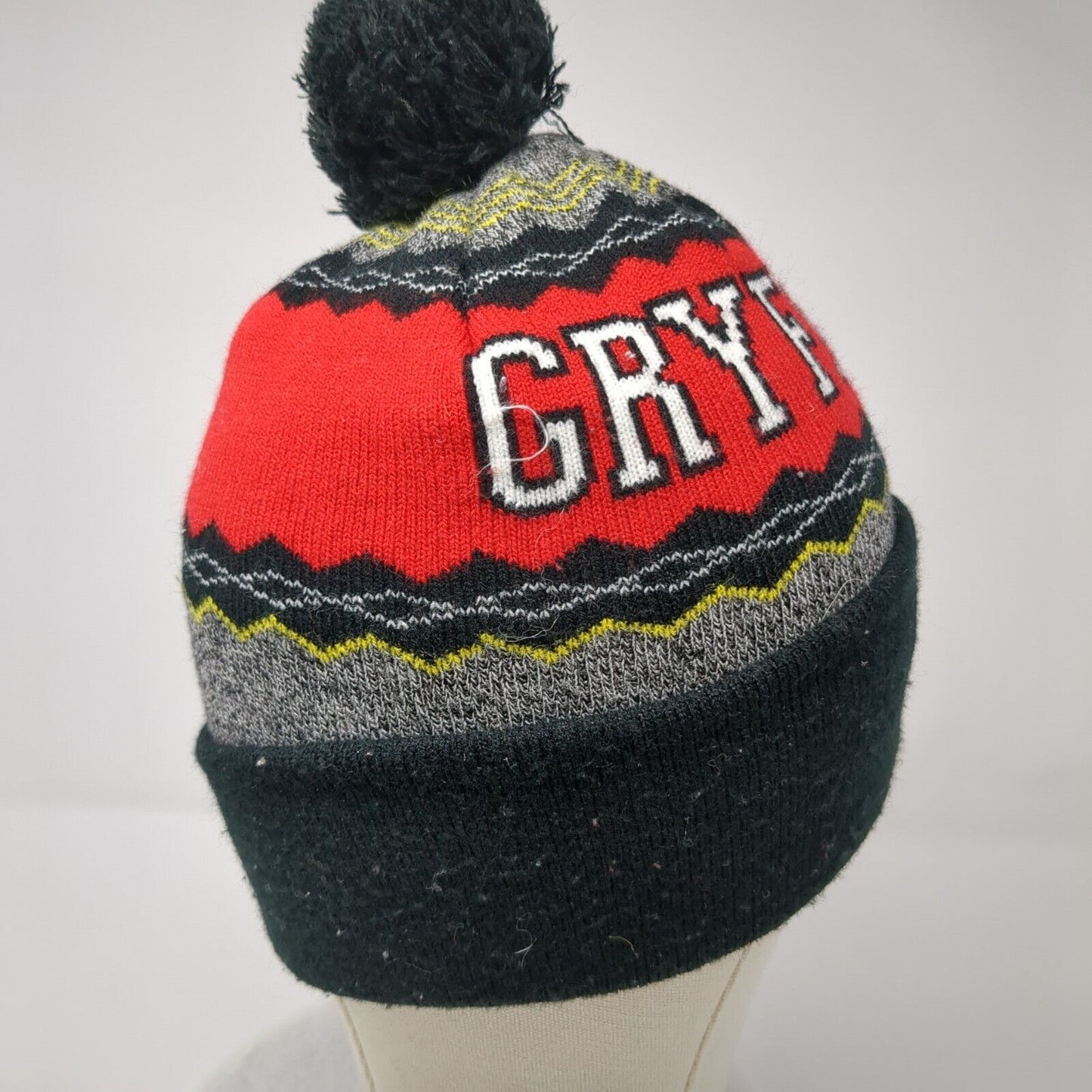 Gryffindor Knit Pom Pom Beanie Hat Multicolor 4-16 Stretch Harry Potter