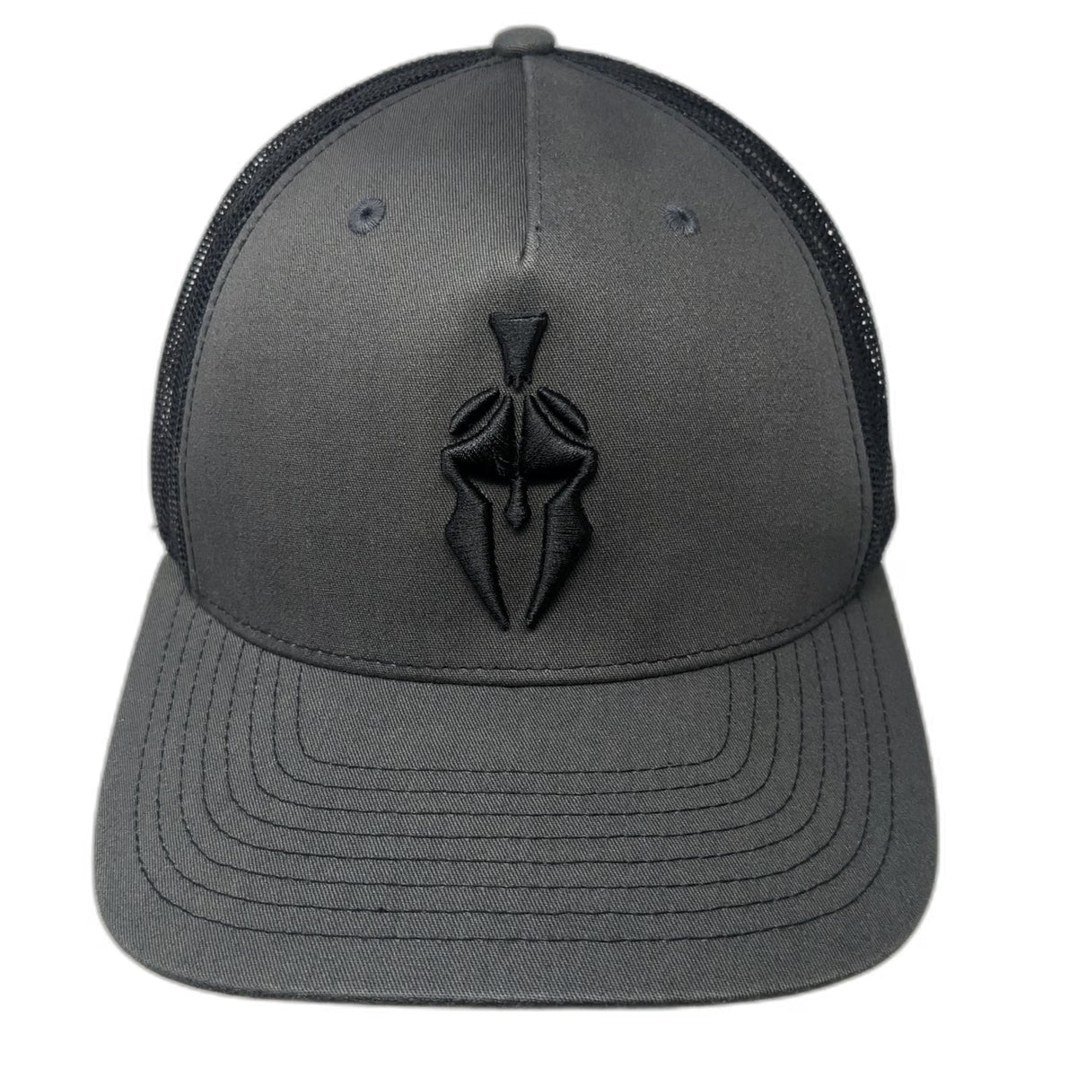 Richardson Trucker Hat Gray One Size Kryptek Spartan Helmet Mesh Snapback