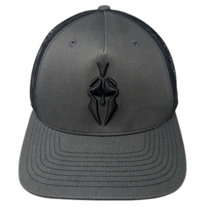 Richardson Trucker Hat Gray One Size Kryptek Spartan Helmet Mesh Snapback