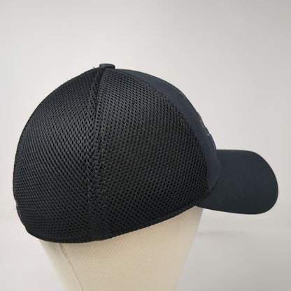 Under Armour Baseball Cap Black L Mesh Back Stretch Fit Embroidered Logo Hat