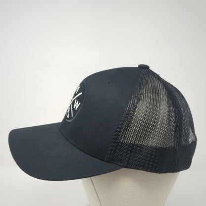 PNW Pacific Northwest Trucker Hat Black OS Adjustable Embroidered Mesh Back