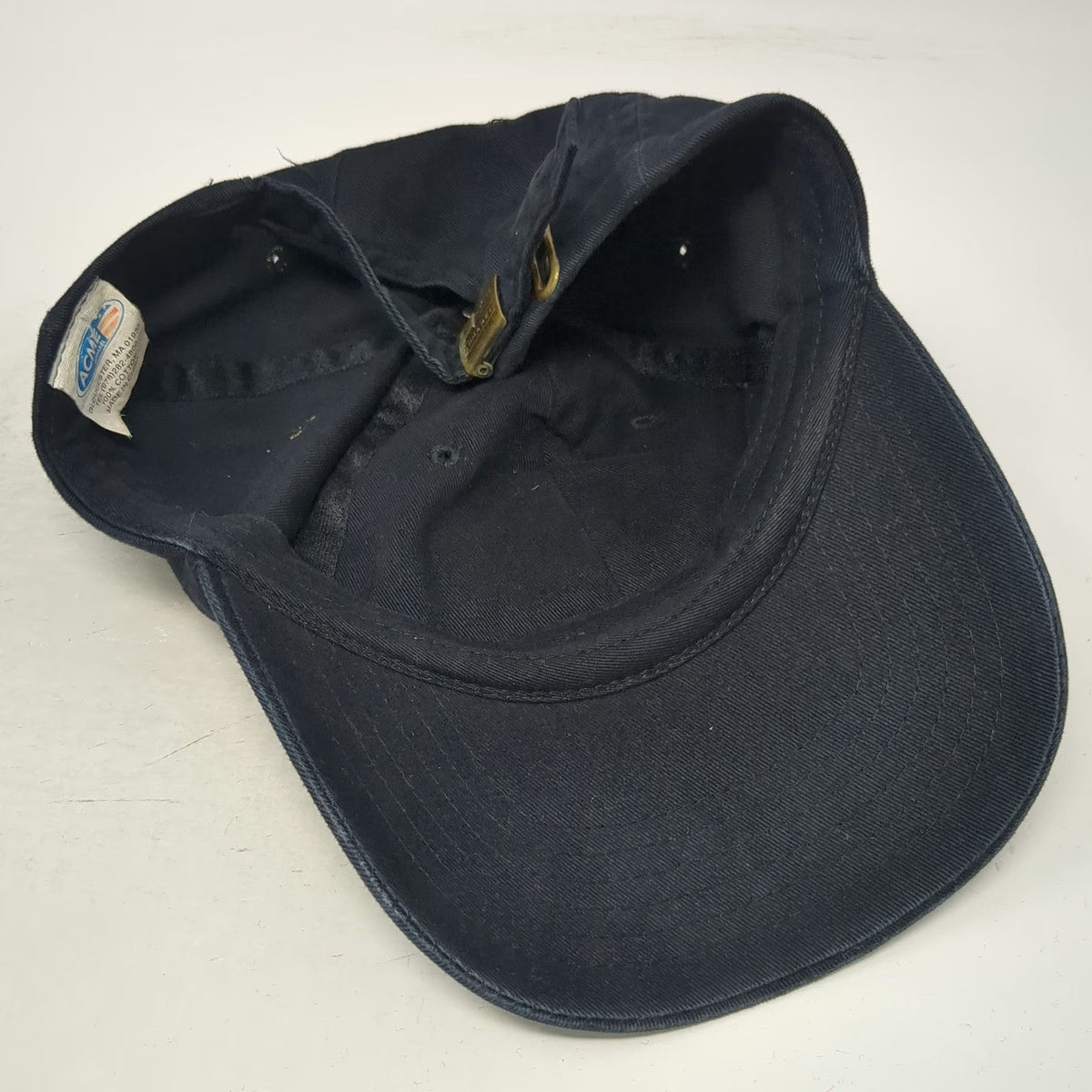 Acme Apparel Pete's Wicked Ale Logo Baseball Cap Black One Size Slideback Hat